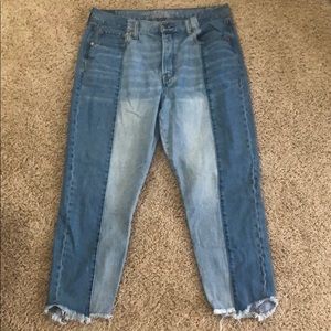 American eagle two toned jeans